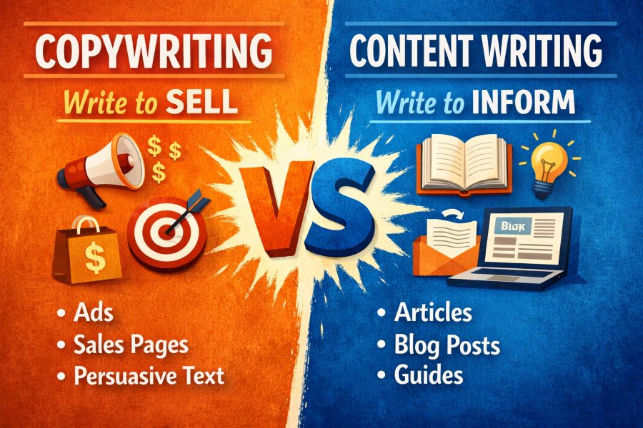What Is the Difference Between Copywriting and Content Writing